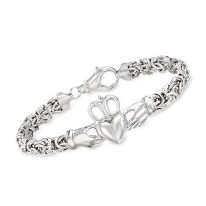 Ross Simmons Sterling Silver Claddagh Bracelet